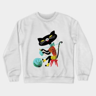 Weaver Cat Crewneck Sweatshirt